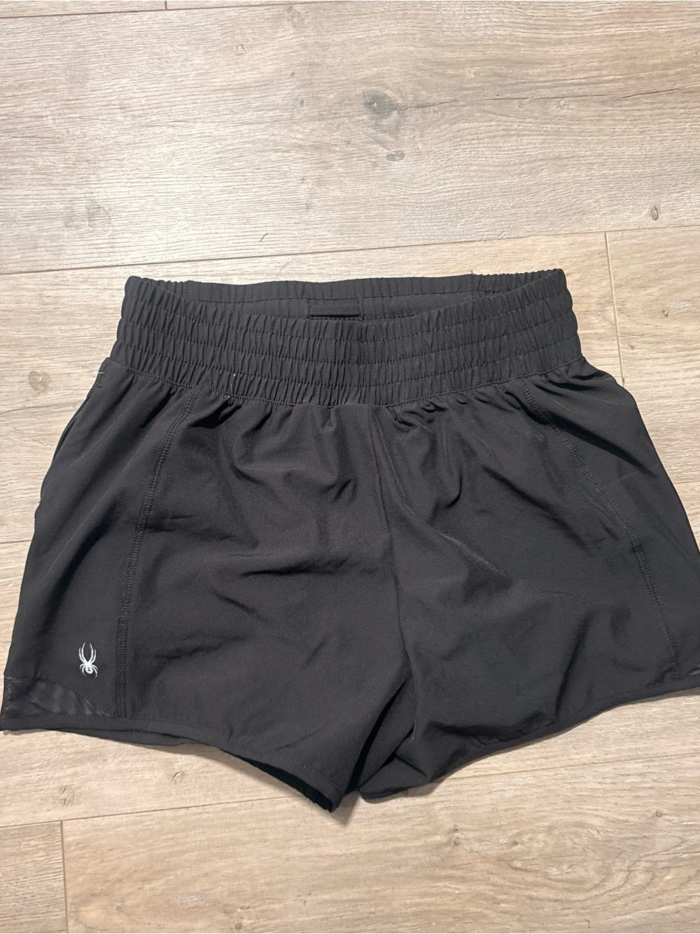 Spyder Black Women's Athletic Shorts with Elastic Waistband